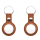 Akcesoria GSM i GPS KeyBudz AirTag Keyring skórzane etui do AirTag tan 2 sztuki IEOKBAT2BR